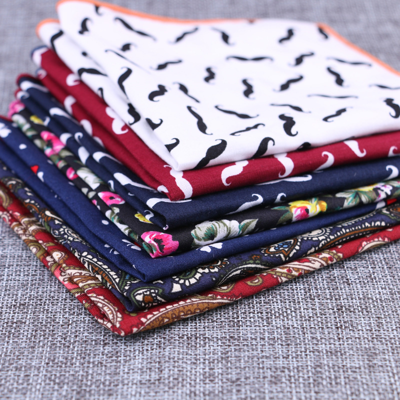 Handkerchief Cotton Men - Модный хлопковый Карманный квадратный носовой платок