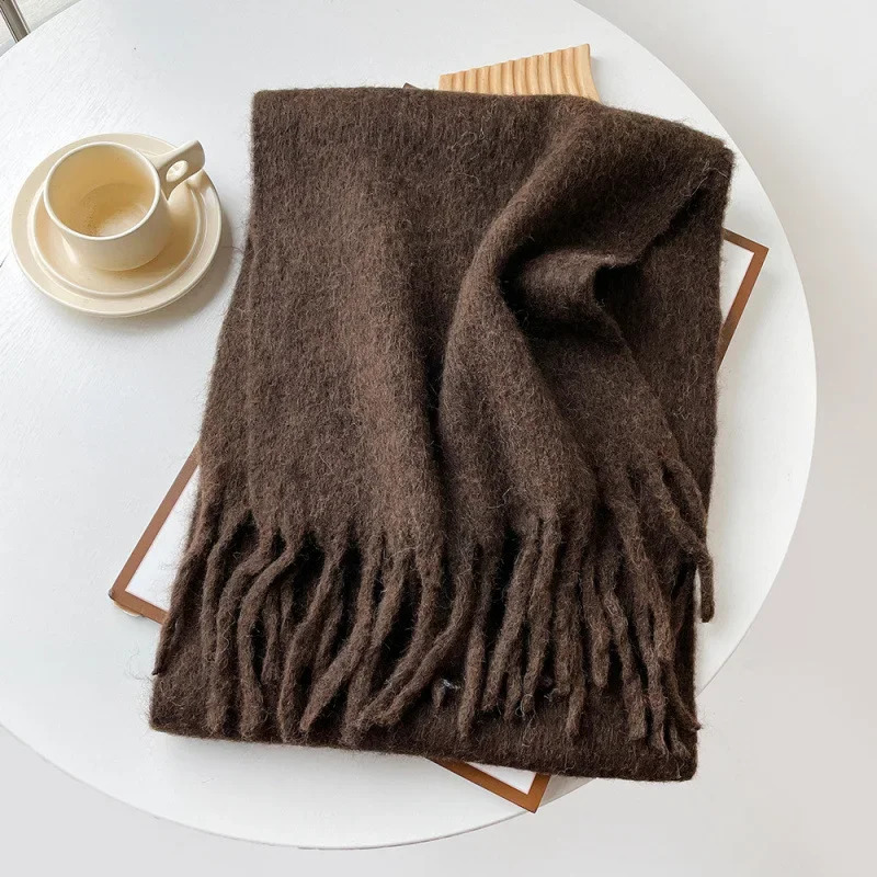 Muffler Men Wool - Шарф женский осенне-зимний однотонный простой глушитель