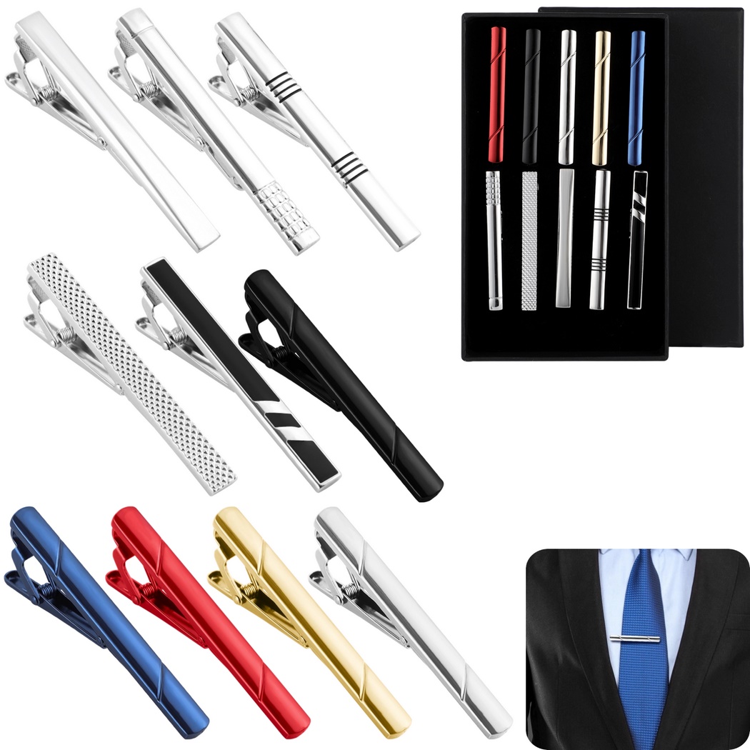 Tie Bar Set Gift - Набор из 10 зажимов для галстуков
