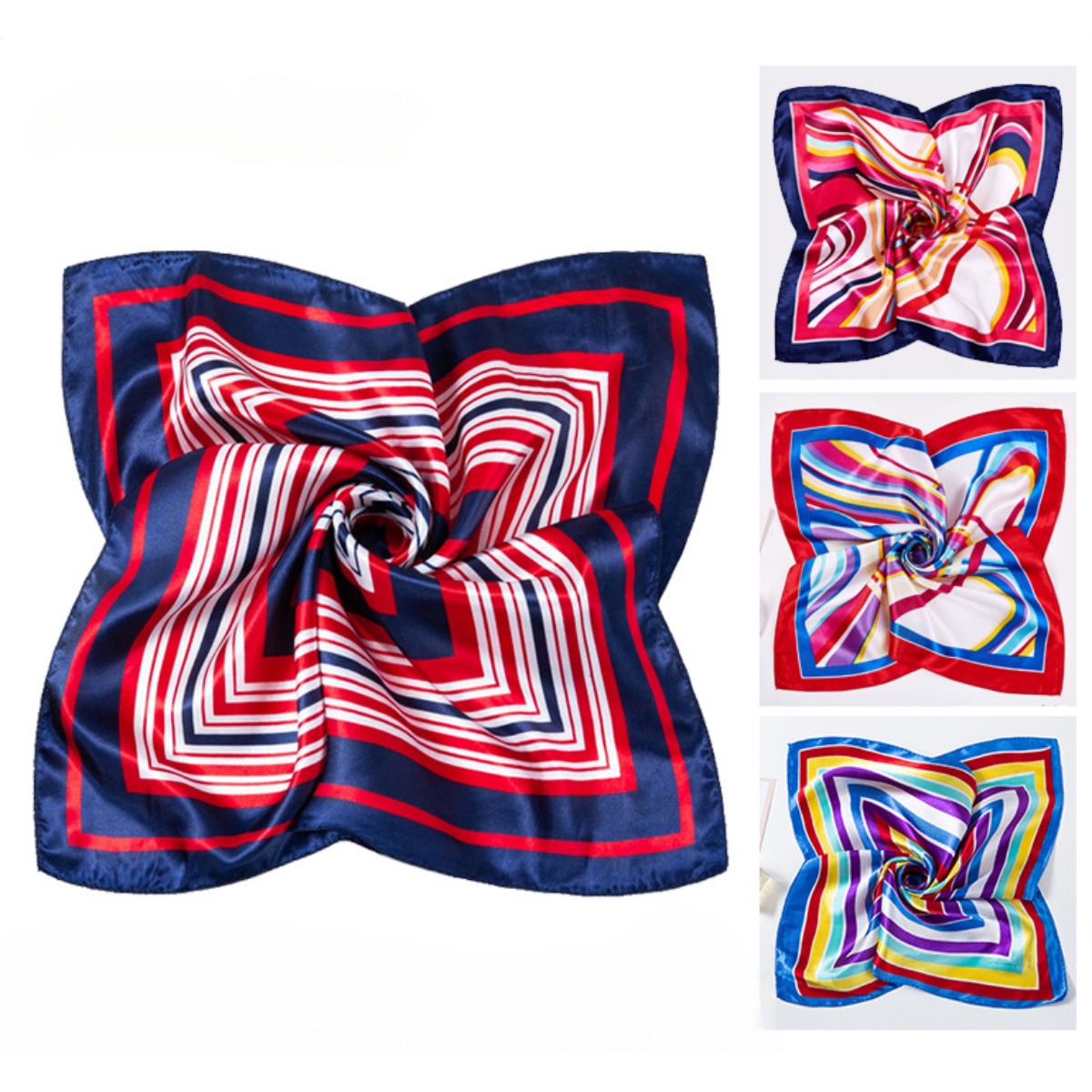 Ascot Neck Scarf - 50*50 см квадратные шелковые шарфы, шарф,