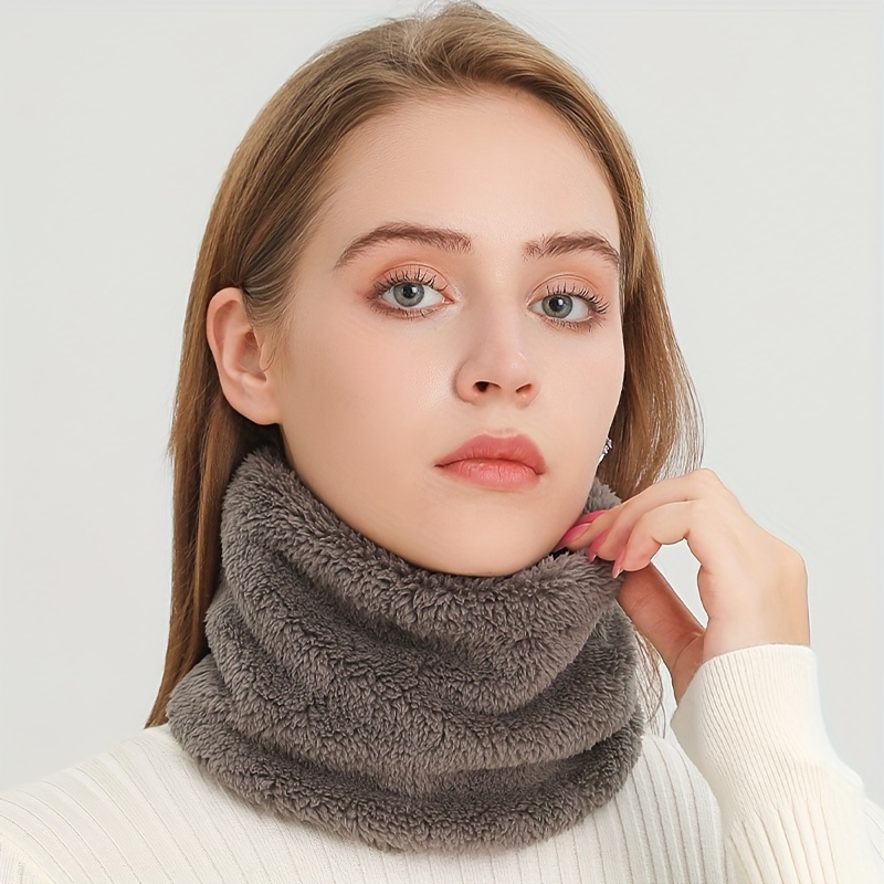 Infinity Scarf Knit - Ветрозащитный плюшевый шарф «Бесконечность», однотонные гетры