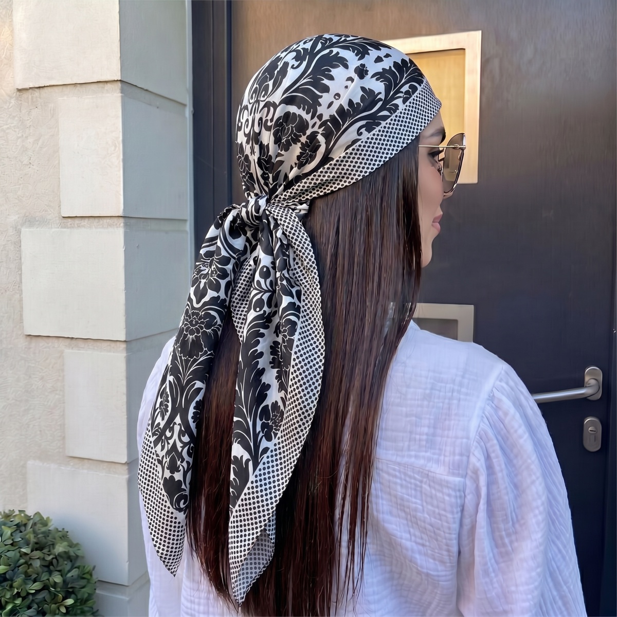 Pashmina Wrap Large - НОВЫЙ Женский шелковый квадратный платок, бандана,