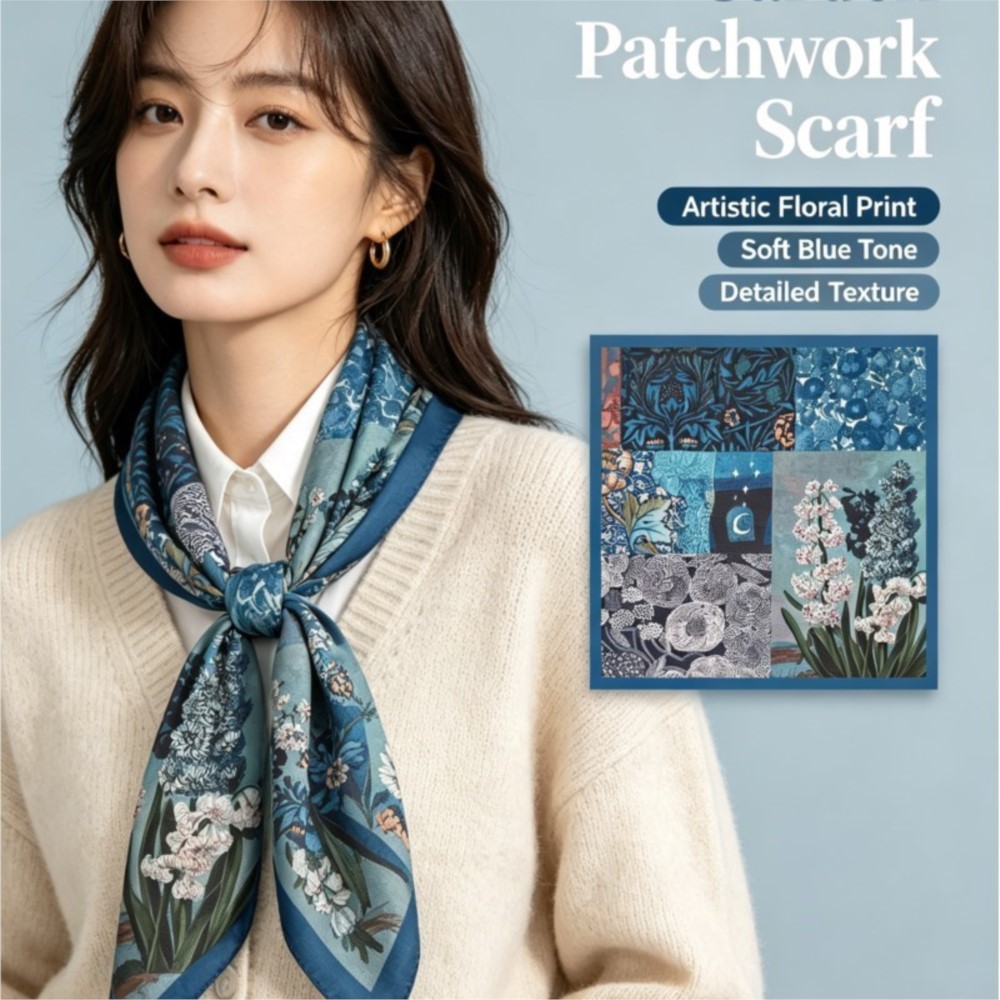 Bandana Cotton - Ретро-платок с узором пейсли 70 см,