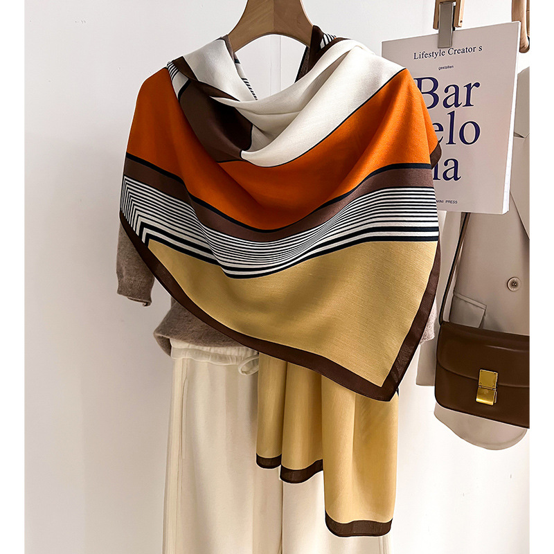 Pashmina Wrap Large - Роскошный брендовый шарф, шерстяная хлопковая шаль,