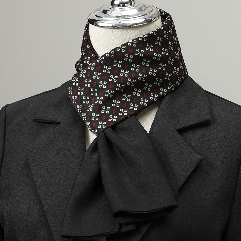 Scarf Silk Square - Мужской шарф, имитация шелка, шарф на