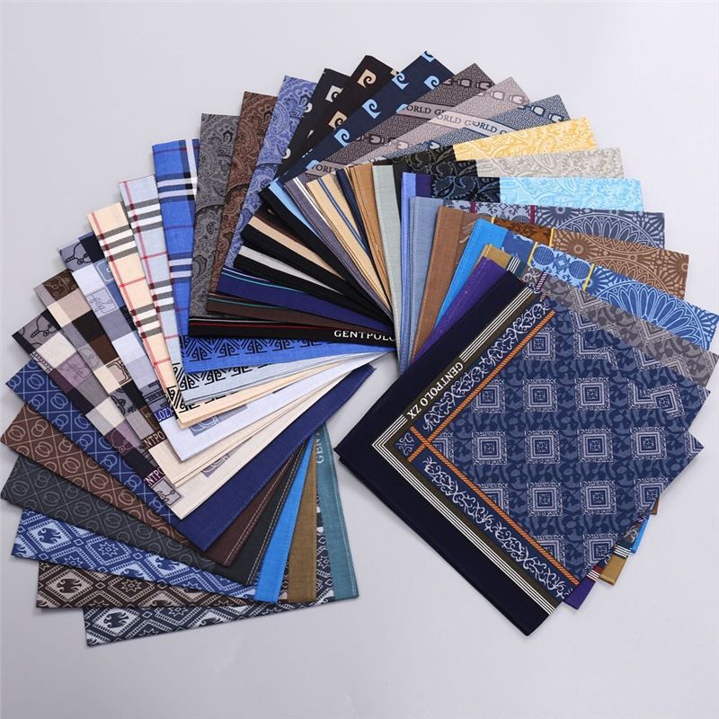 Handkerchief Cotton Men - 3 шт. мужской клетчатый носовой платок