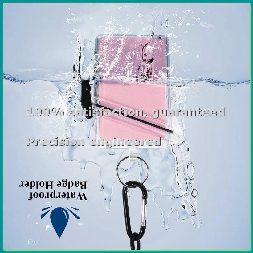 Lanyard Badge Holder - Набор из 5 водонепроницаемых прозрачных вертикальных