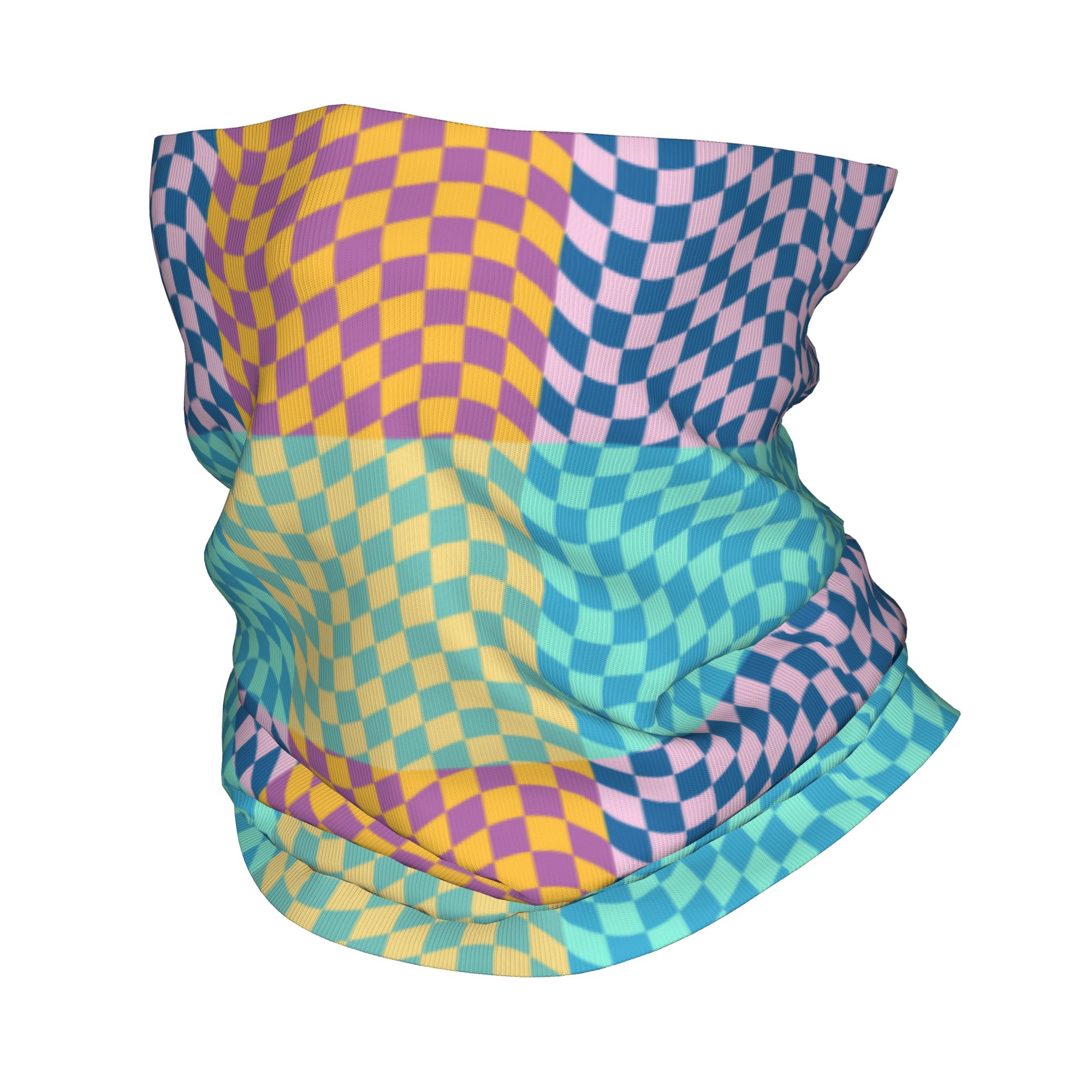 Neck Warmer Tube - Цветная клетчатая бандана на заказ, гетры,