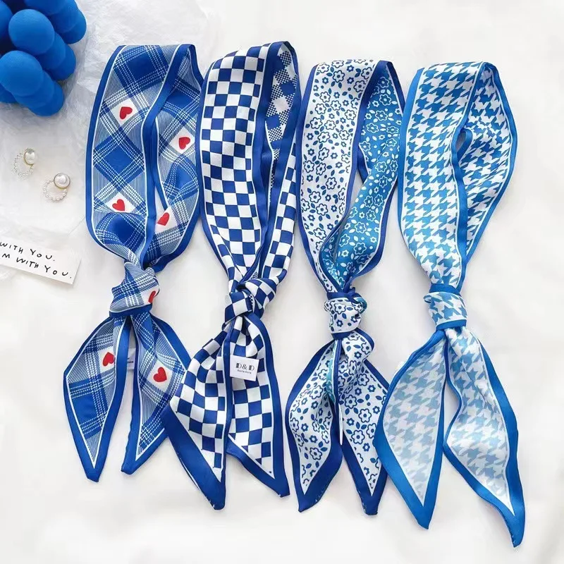 Bandana Cotton - Шелковый платок цвета синий Кляйн, новая