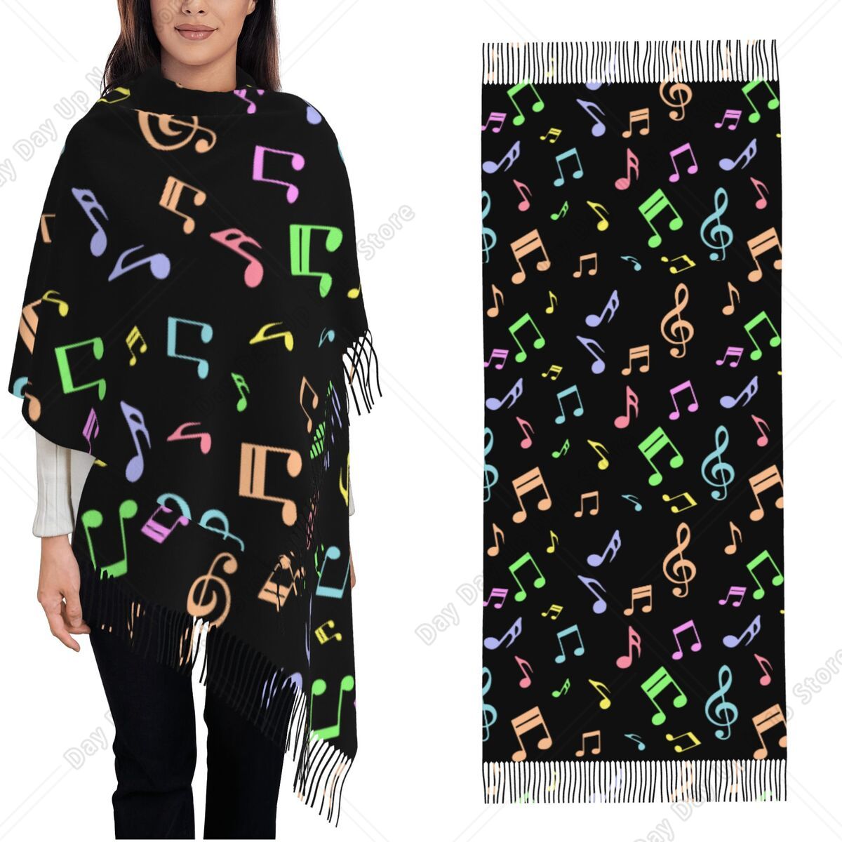 Милый и яркий шарф-накидка с у – обзор и цена Pashmina Wrap Large