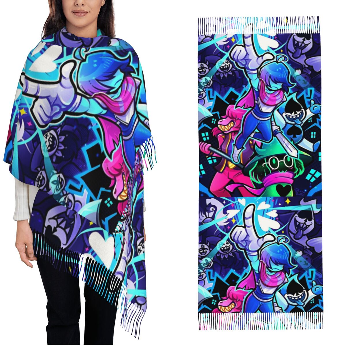Шаль Deltarunes, женский зимни – обзор и цена Pashmina Wrap Large