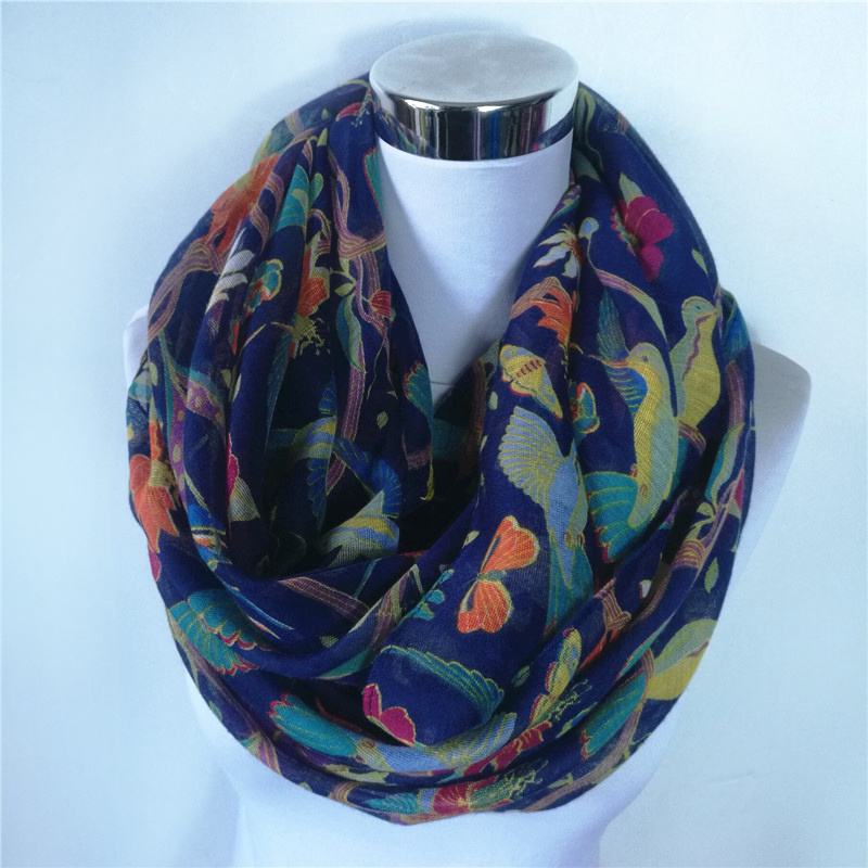 Новый вискозный шарф с принтом – обзор и цена Infinity Scarf Knit