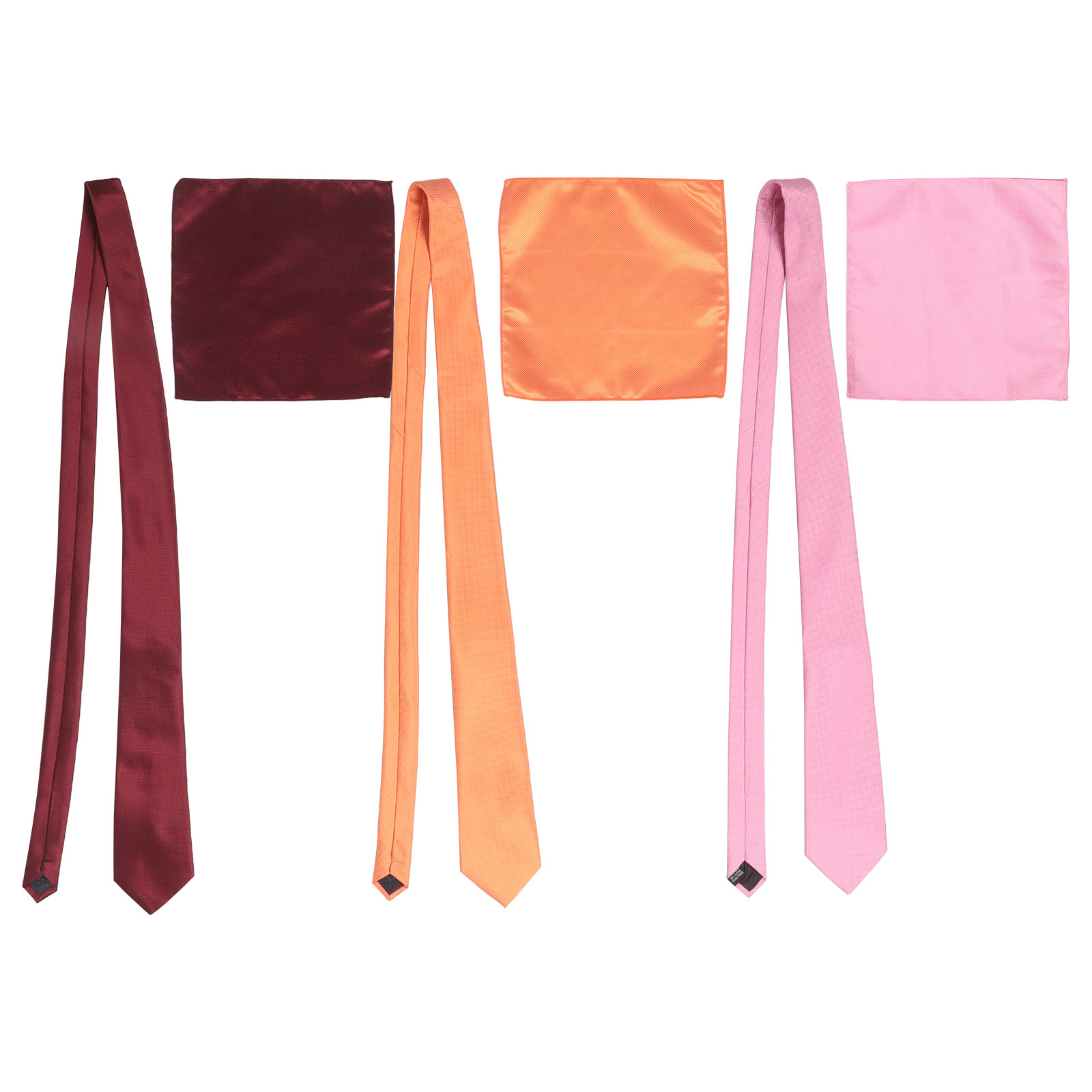 Однотонный мужской галстук и н – обзор и цена Pocket Square Set