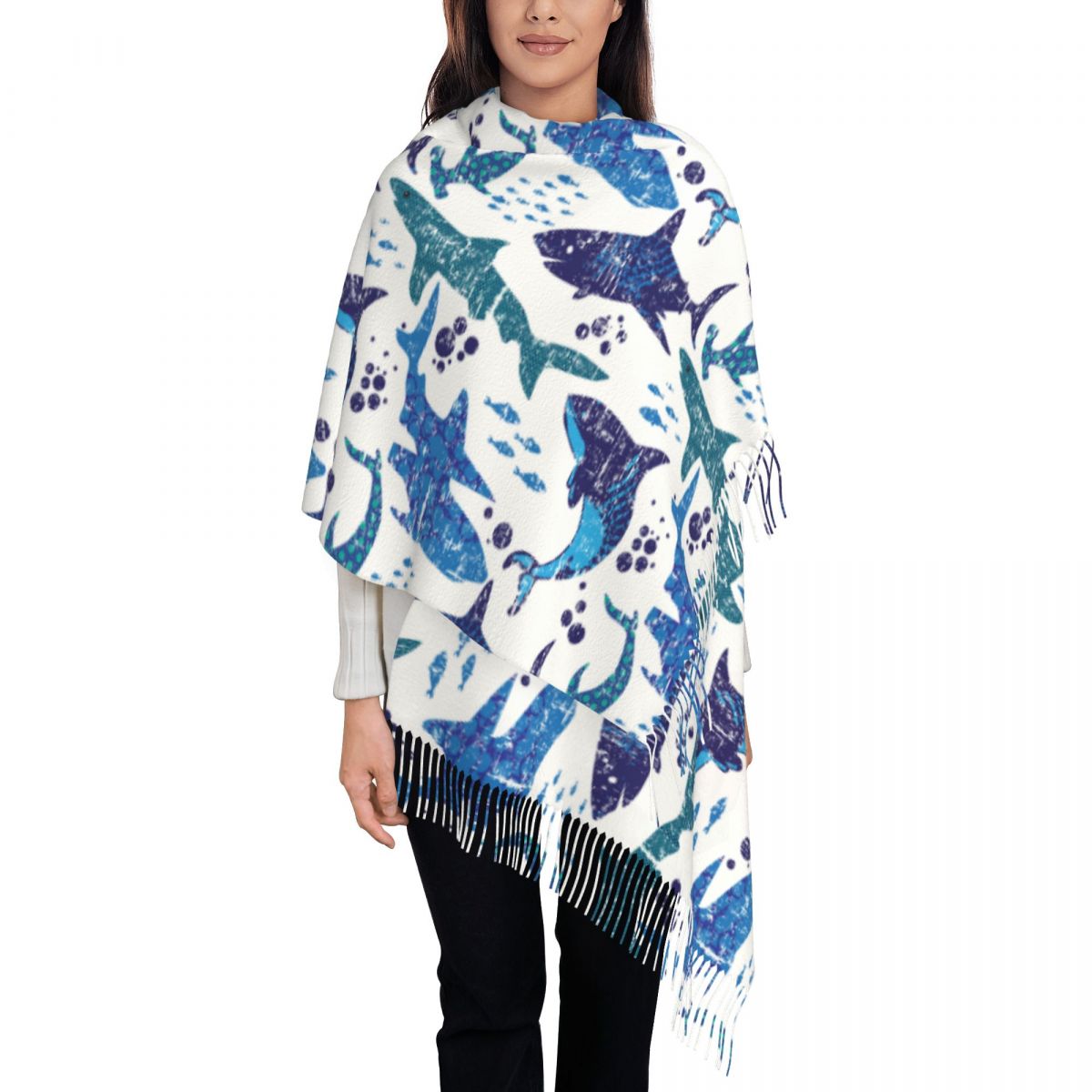 Шарф с подводным миром в виде  – обзор и цена Pashmina Wrap Large