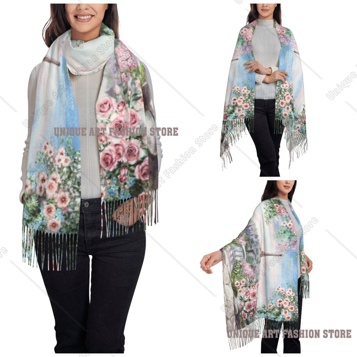 Картина маслом Франция Париж Э – обзор и цена Pashmina Wrap Large
