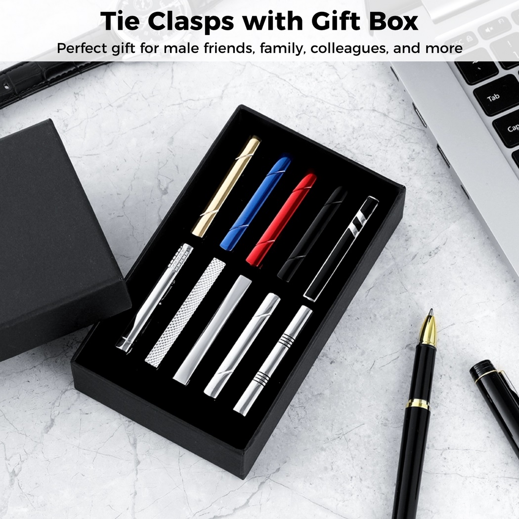 Набор из 10 зажимов для галсту – обзор и цена Tie Bar Set Gift