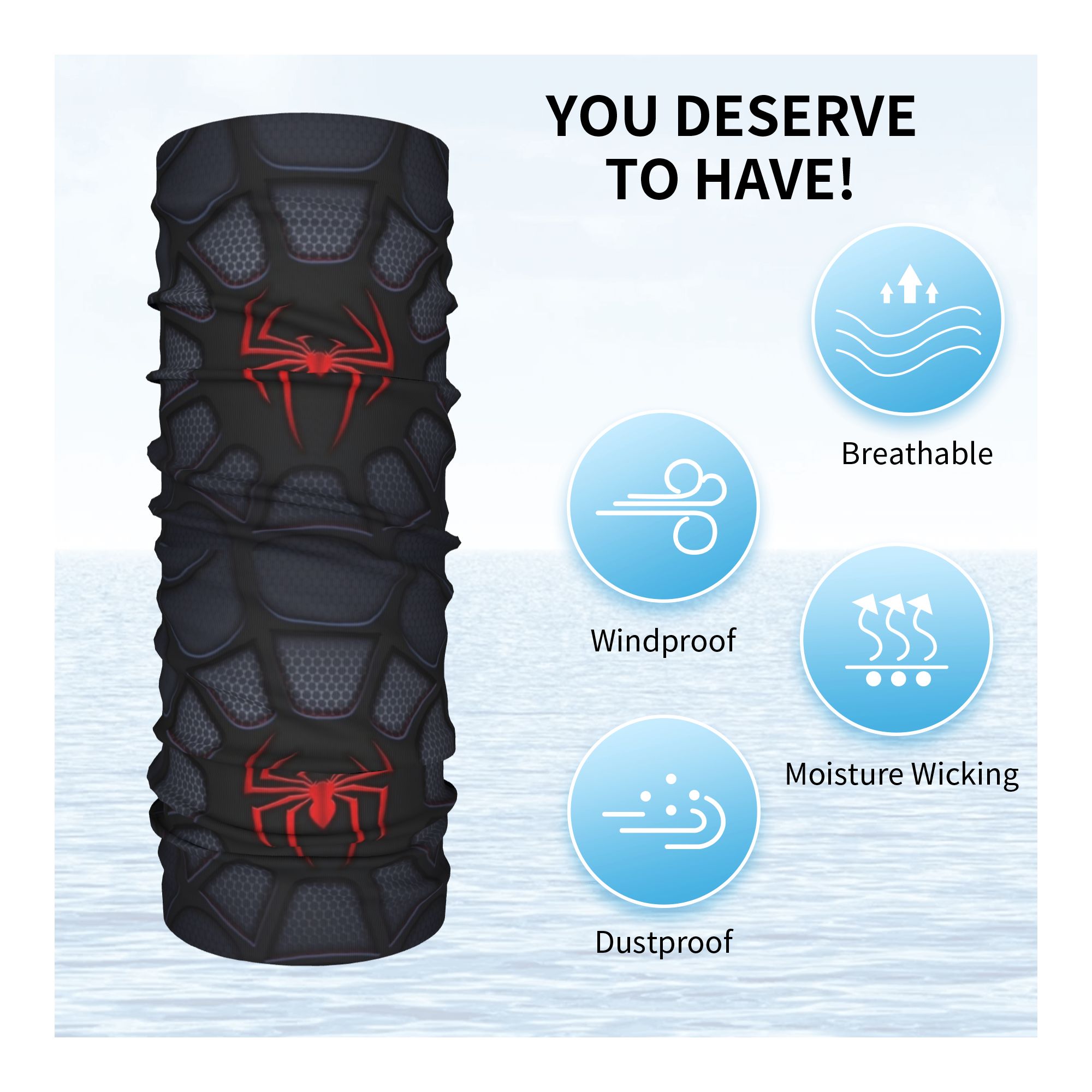 Зимняя повязка на голову с пау – обзор и цена Neck Warmer Tube