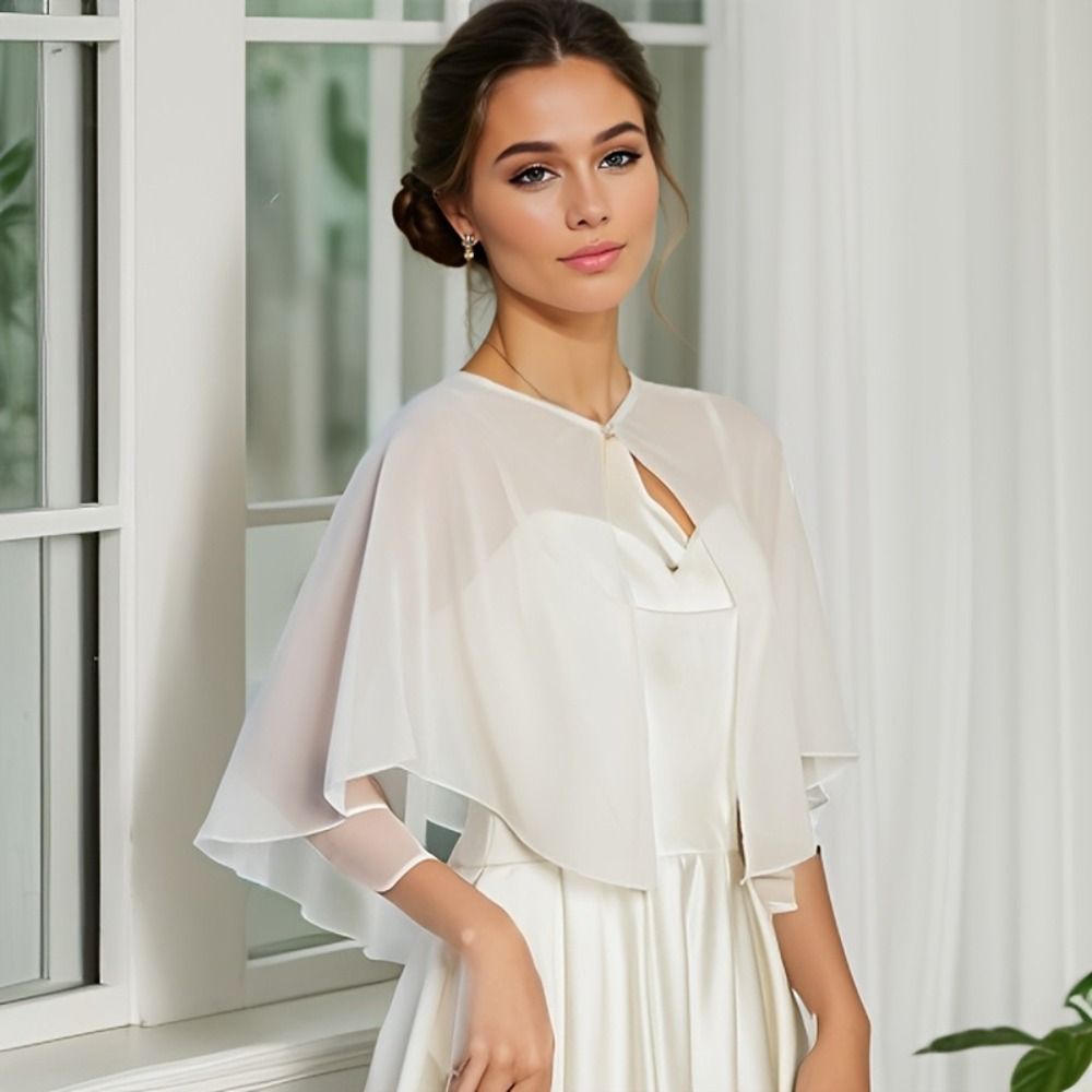 Винтажная прозрачная шифоновая – обзор и цена Stole Wedding Shawl
