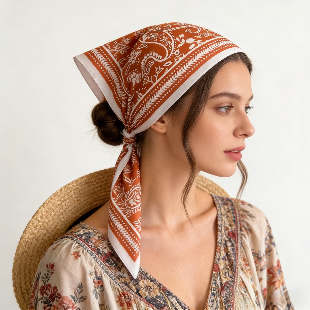 Шелковый платок с принтом кешь – обзор и цена Scarf Silk Square