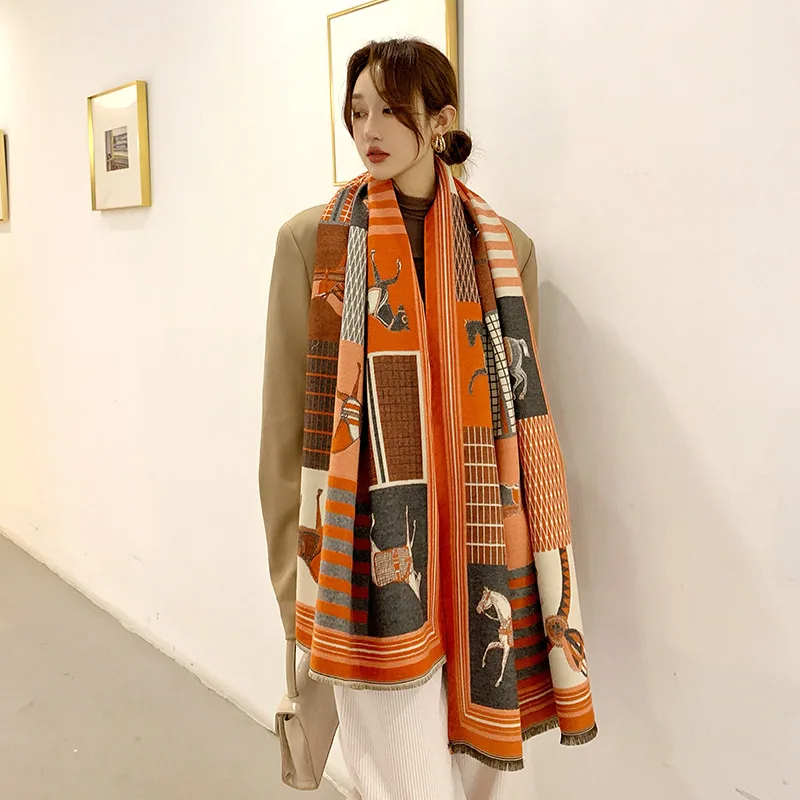 Новинка 2024, роскошный зимний – обзор и цена Woven Scarf Blanket