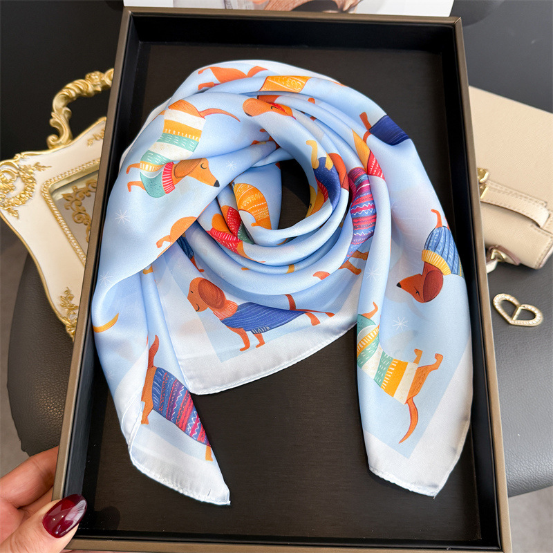 Модный шарф-бандана с принтом  – обзор и цена Scarf Silk Square