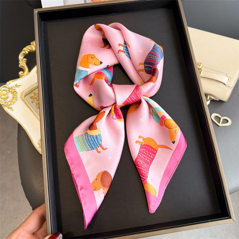 Модный шарф-бандана с принтом  – обзор и цена Scarf Silk Square