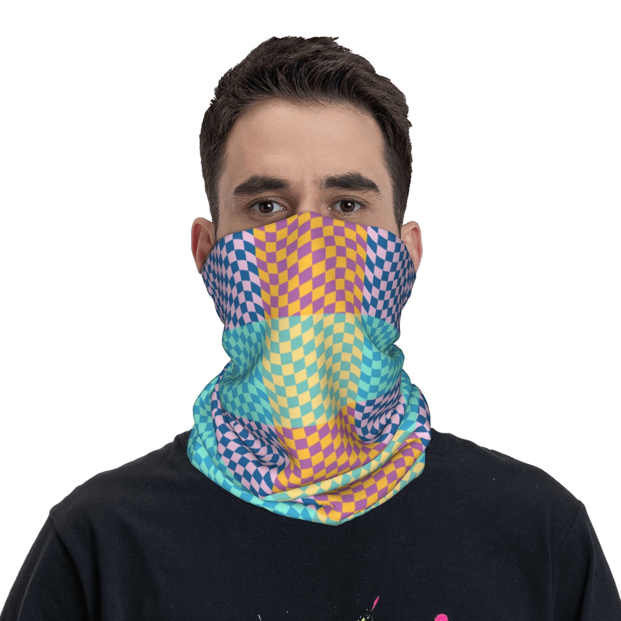 Цветная клетчатая бандана на з – обзор и цена Neck Warmer Tube