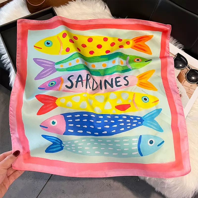 Модные квадратные шелковые пла – обзор и цена Scarf Silk Square