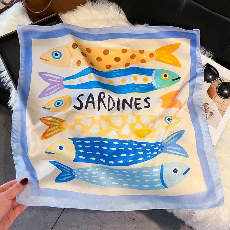 Модные квадратные шелковые пла – обзор и цена Scarf Silk Square