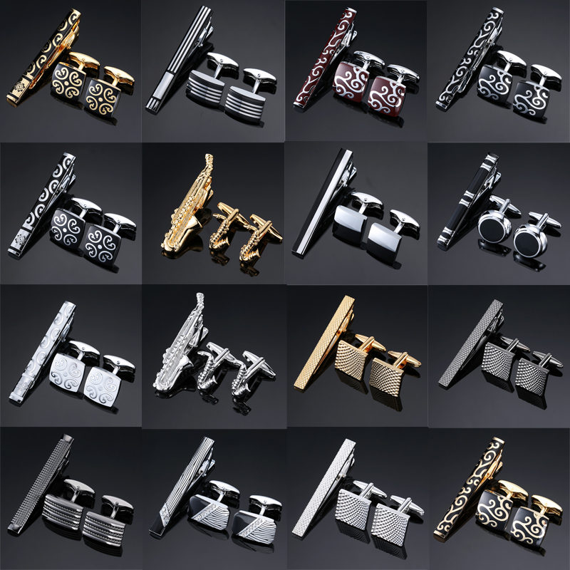 Высококачественные Запонки Заж – обзор и цена Tie Bar Set Gift